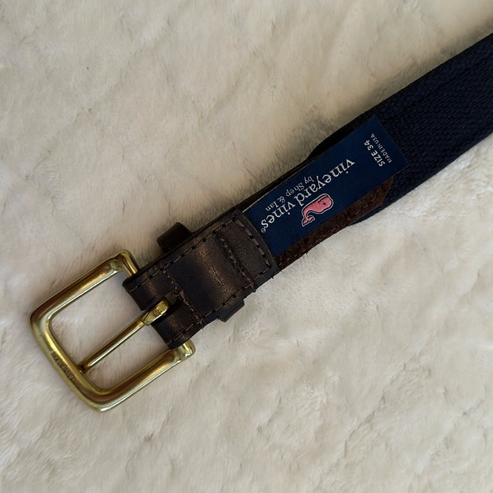 Vineyard Vines Men’s 34 Belt Planes Islands